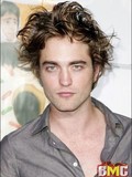 Charming actor Robert Pattinson topless, naked in bathtub and kissing a guy