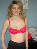 Naughty amateur mom with slim body shows you her tits and shaved snatch