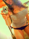 Dark haired amateur honeys shamelessly show their juiciest well shaped boobs