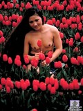 tiny-titted-brunette-with-long-hair-poses-nude-in-her-village-house-and-outside