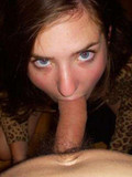 Young cute faced girlfriends with thick sweet cocks in their tender mouths look great