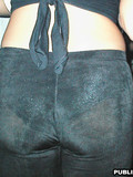 Amateur ladies in low rose jeans and skirts show their back and a part of ass