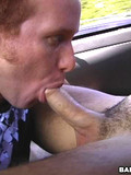 Straight guy takes gay cock in his mouth then gets ass fucked in the back of a van