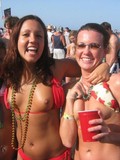 Drunk and easy young party girls get their tits and pussies out to have sexual fun