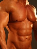Famous bodybuilder Zeb Atlas poses totally nude and exposes his shocking muscles